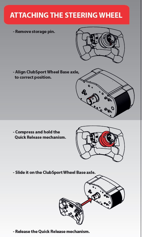 Fanatec CS Formula Carbon Attaching Steering Wheel