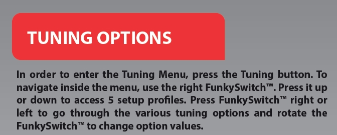 Fanatec CS Formula Carbon Tuning Options