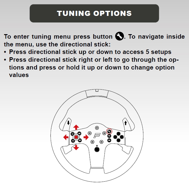 Fanatec CSL Elite Tuning Options