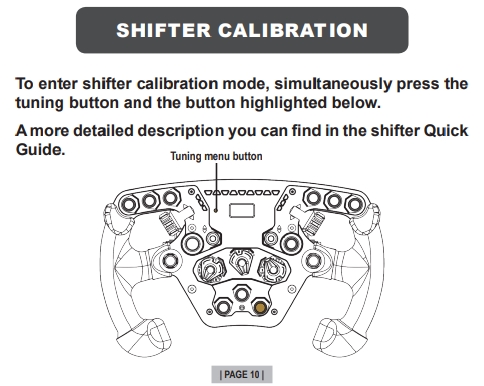 Fanatec Podium Racing Wheel F1 PS4 Shifter Calibration