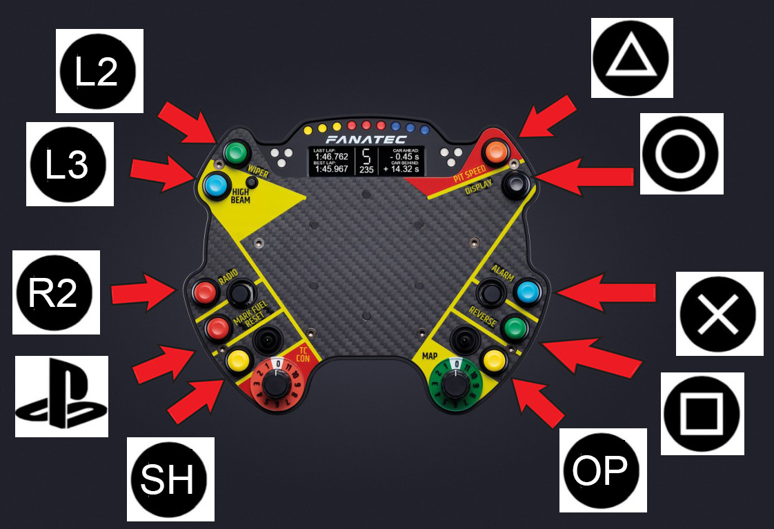 Podium Button Module Endurance PS4 PS5 Buttons