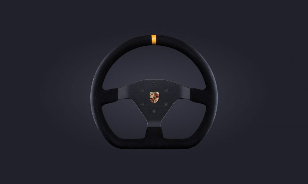 Podium Steering Wheel Porsche 911 GT3 R Suede